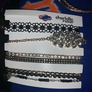 Assorted chokers and bracelets